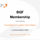Fundacja dołącza do elitarnego grona British Quality Foundation BQF !